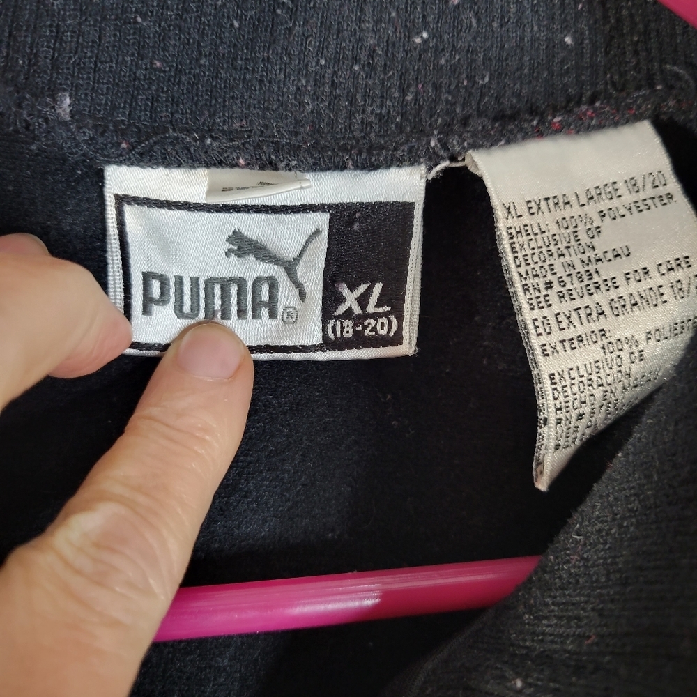 Youth Vintage Style Puma Bomber/Letter Jacket Ribbed cuffs/bottom Size XL-18-20 - Picture 5 of 15